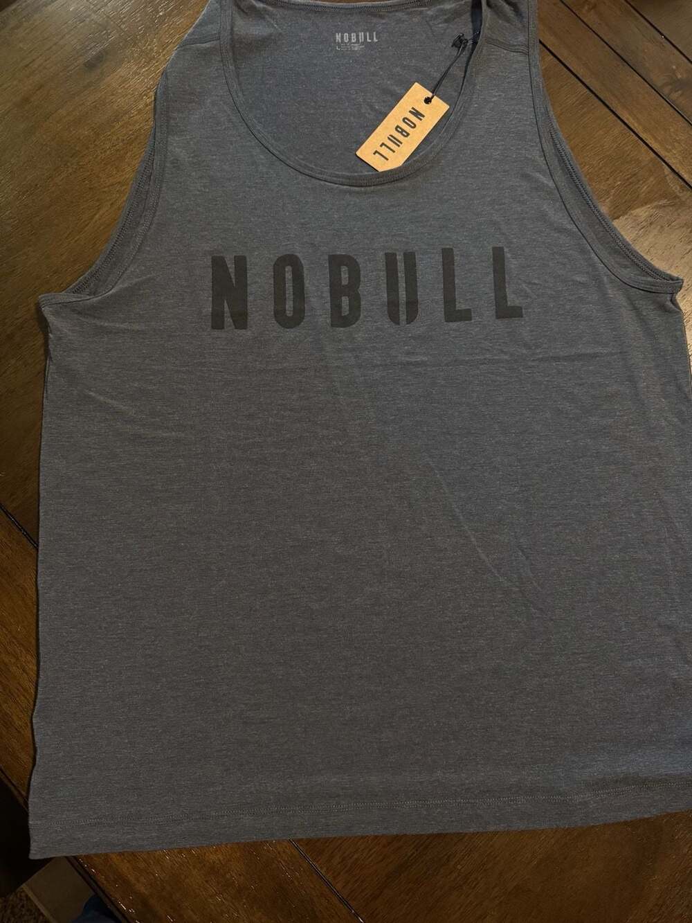 Nobull Tank Top Size L Charcoal Heather
